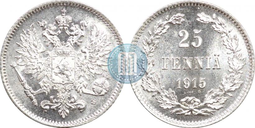 Picture 25 pennia 1915 year S 