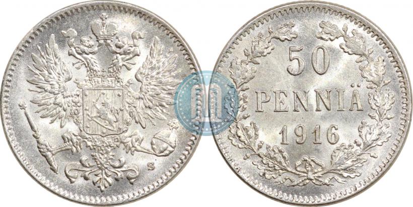 Picture 50 pennia 1916 year S 