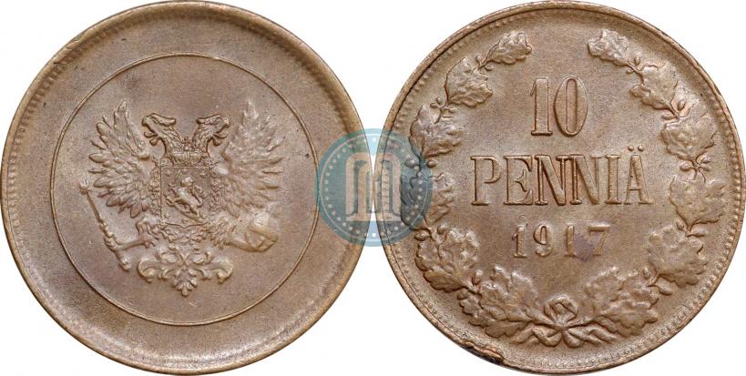 Picture 10 pennia 1917 year  