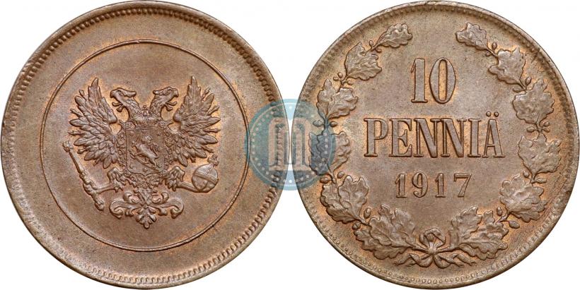 Picture 10 pennia 1917 year  
