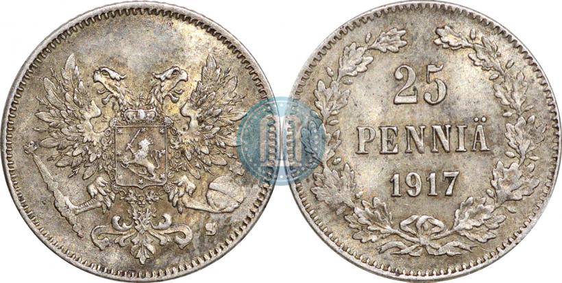 Фото 25 пенни 1917 года S 