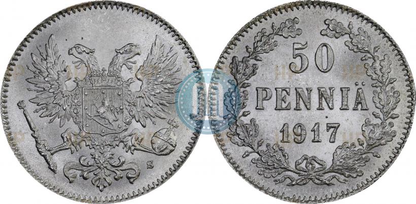 Picture 50 pennia 1917 year S 