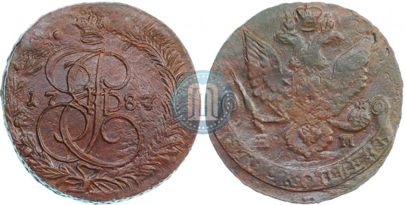 Фото 5 копеек 1787 года ЕМ 