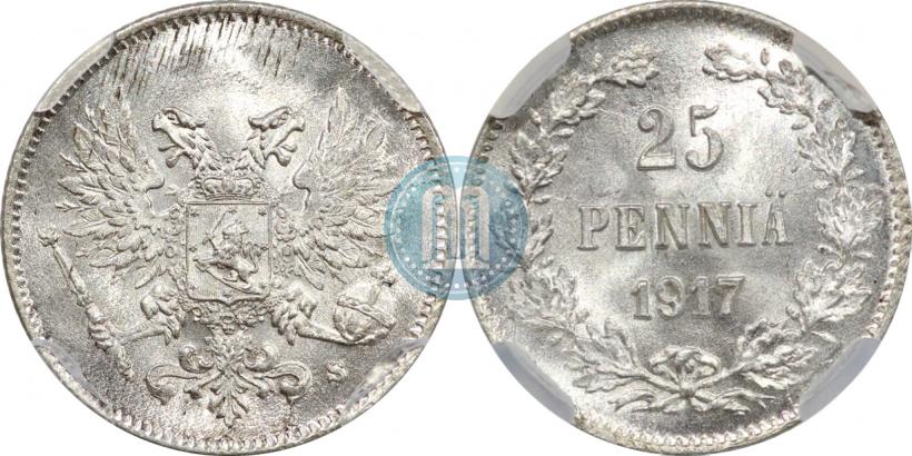 Фото 25 пенни 1917 года S 