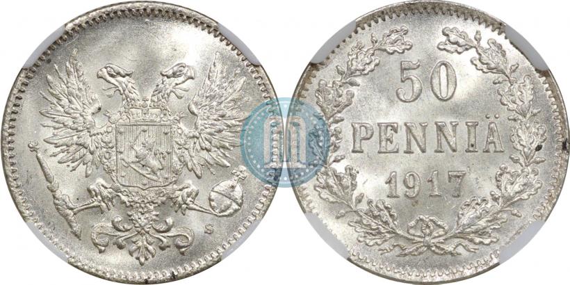 Picture 50 pennia 1917 year S 