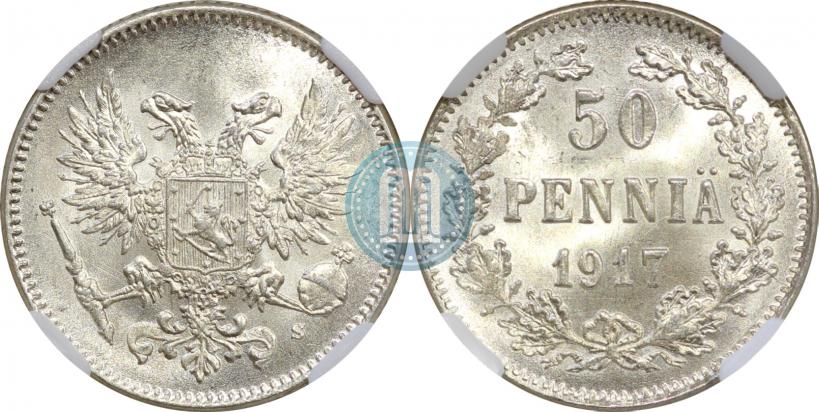 Picture 50 pennia 1917 year S 