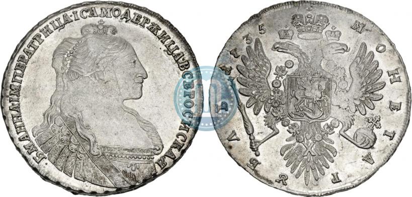 Picture 1 rouble 1735 year  