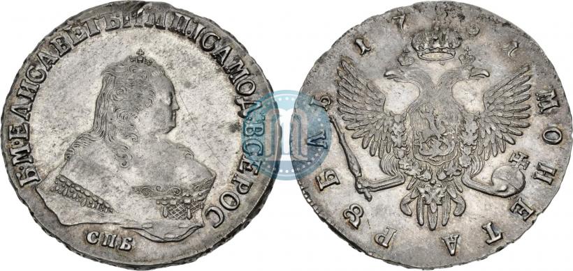 Picture 1 rouble 1751 year СПБ 