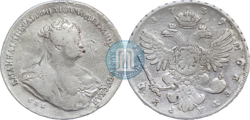 Picture 1 rouble 1739 year СПБ "Petersburg type"