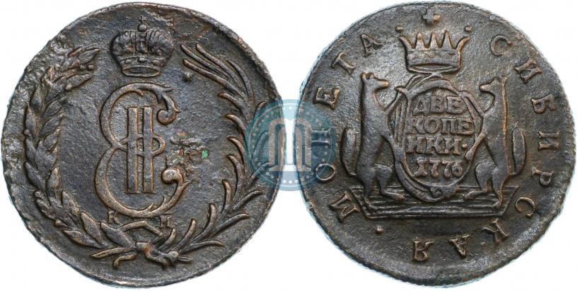 Picture 2 kopecks 1776 year КМ 