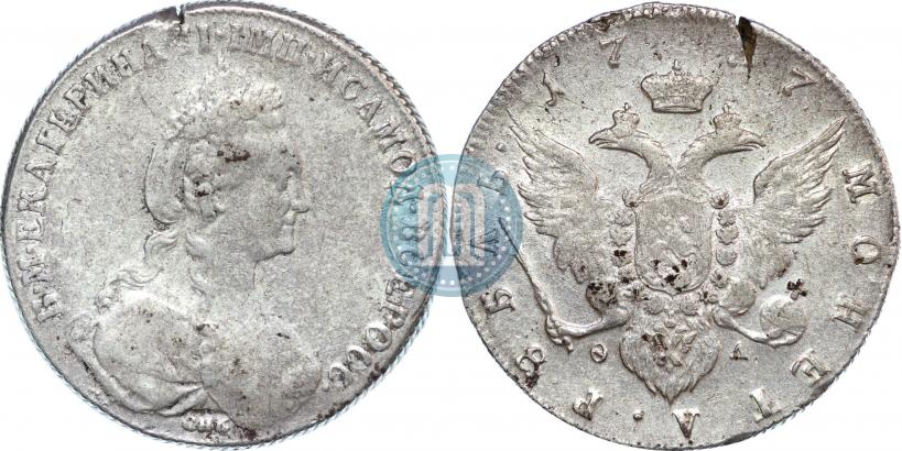 Picture 1 rouble 1777 year СПБ-ФЛ 