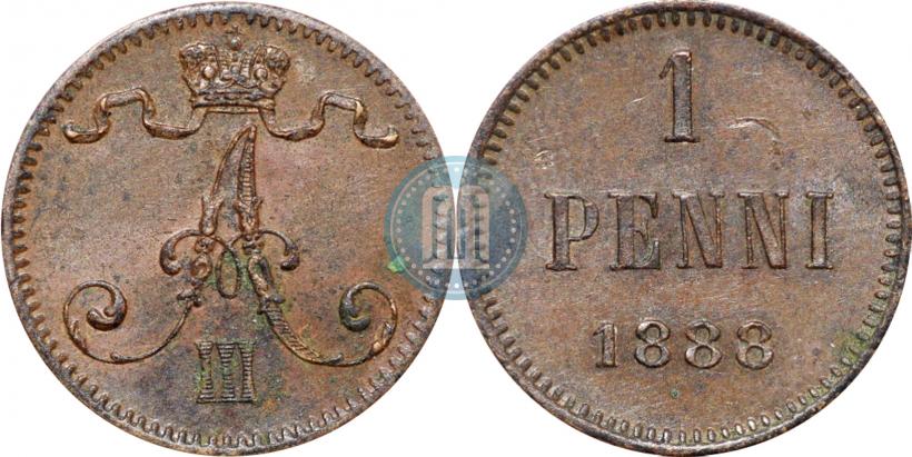 Picture 1 penni 1888 year  
