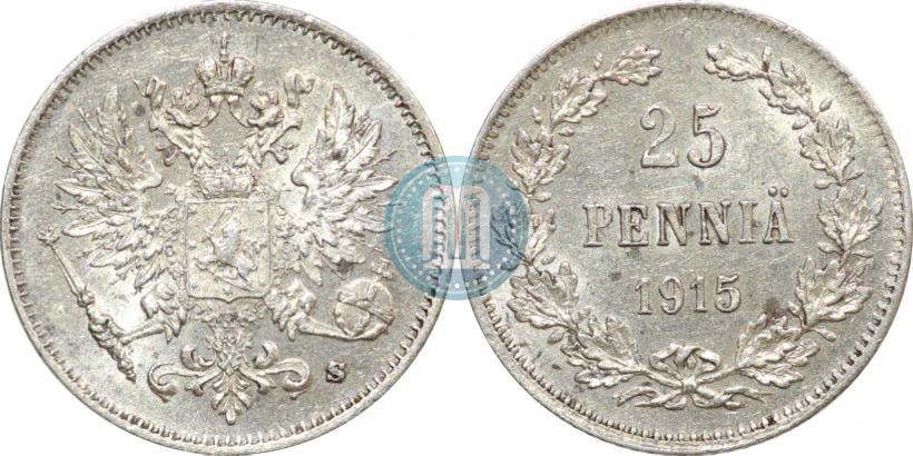 Фото 25 пенни 1915 года S 