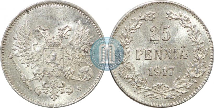 Фото 25 пенни 1917 года S 