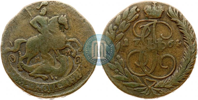 Фото 2 копейки 1764 года ММ 