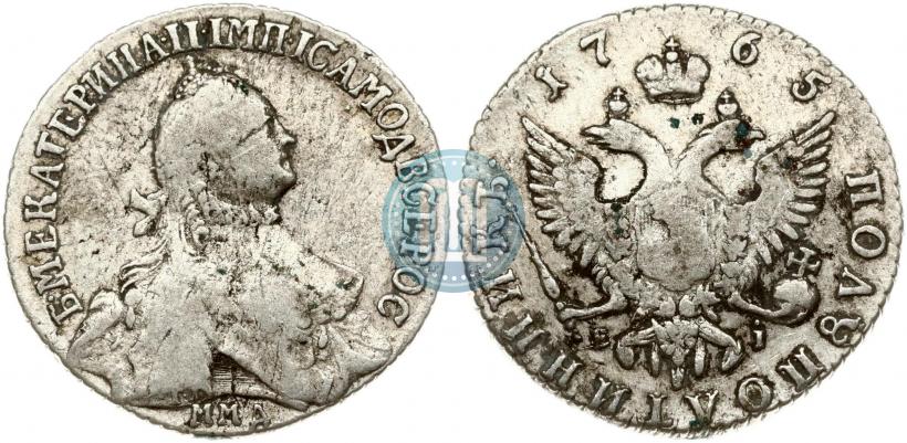 Фото Полуполтинник 1765 года ММД-EI-Т.I. 