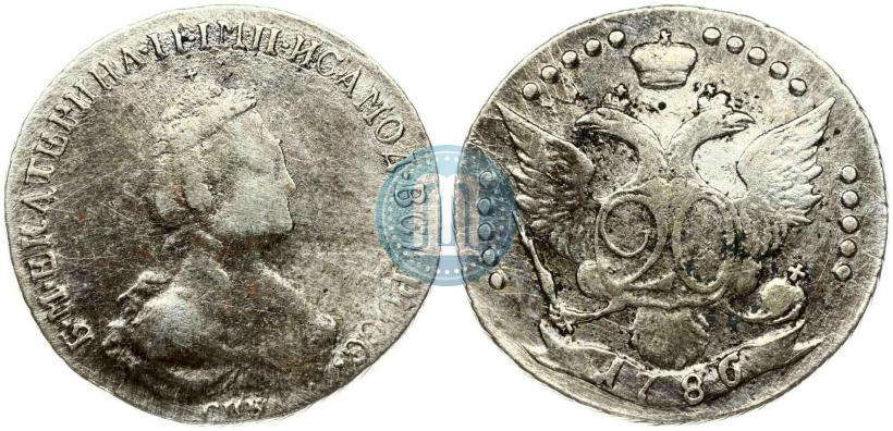 Фото 20 копеек 1786 года СПБ 