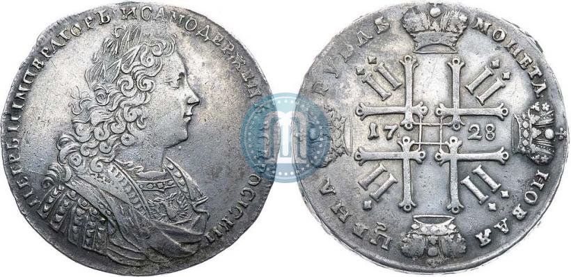 Фото 1 рубль 1728 года  "Тип 1728"