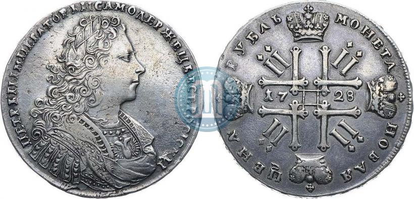 Фото 1 рубль 1728 года  "Тип 1728"
