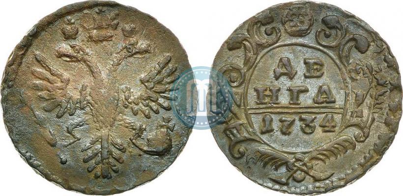 Фото Денга 1734 года  