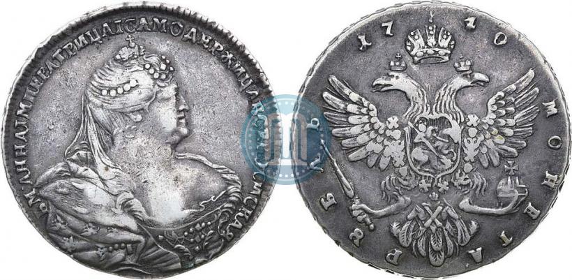 Picture 1 rouble 1740 year  "Moscow type"