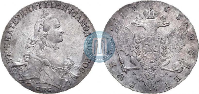 Picture 1 rouble 1763 year СПБ-НК 