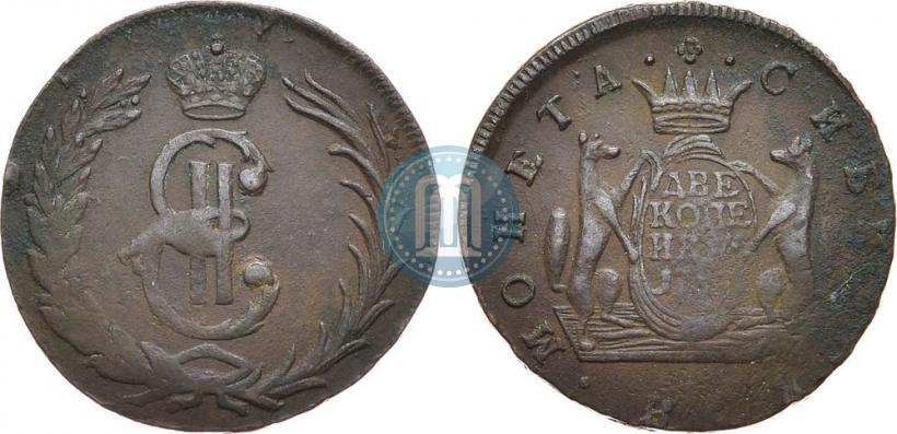 Picture 2 kopecks 1767 year  