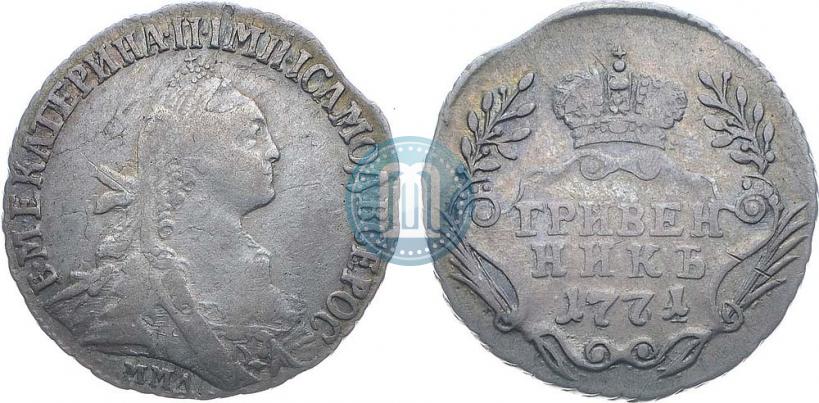 Picture Grivennik 1771 year ММД 