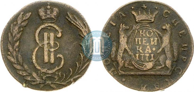 Picture 1 kopeck 1771 year КМ 