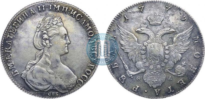 Picture 1 rouble 1779 year СПБ-ФЛ 