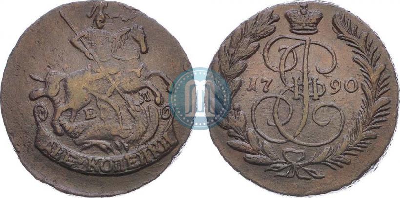 Фото 2 копейки 1790 года ЕМ 