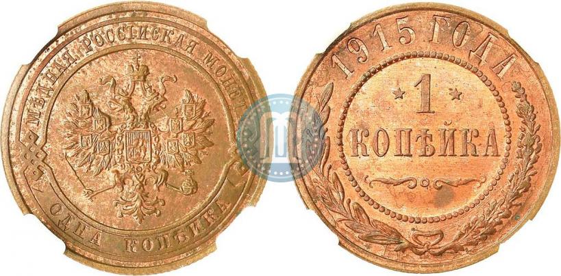 Picture 1 kopeck 1915 year  