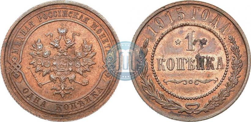 Picture 1 kopeck 1915 year  