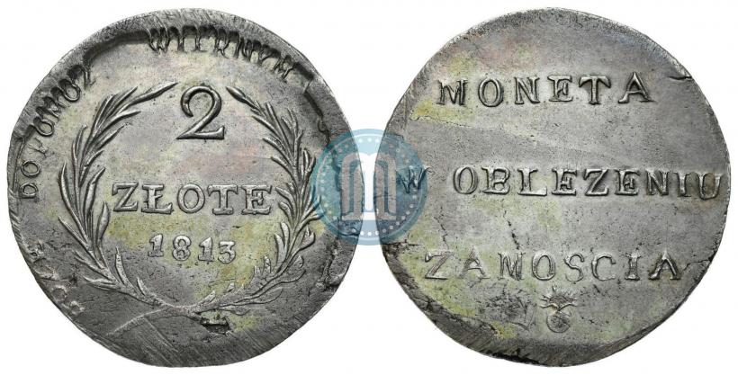 Picture 2 złote 1813 year  