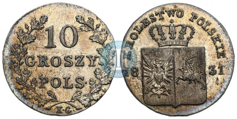 Picture 10 groszy 1831 year KG "Polish uprising"