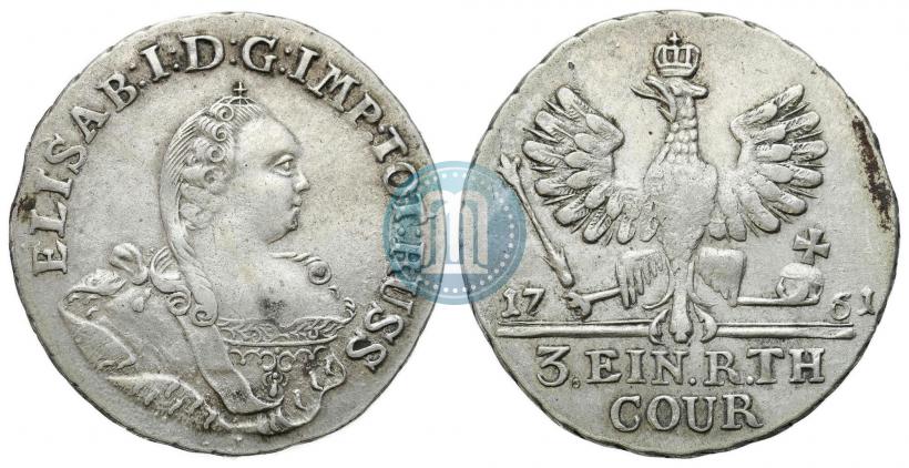 Picture 1/3 Thaler 1761 year  