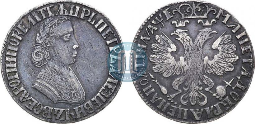 Фото Полтина 1705 года  "Портрет работы Ф. Алексеева"