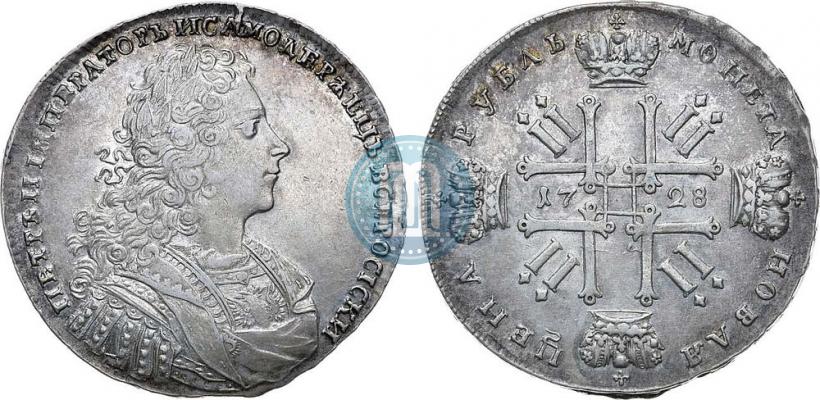 Фото 1 рубль 1728 года  "Тип 1728"