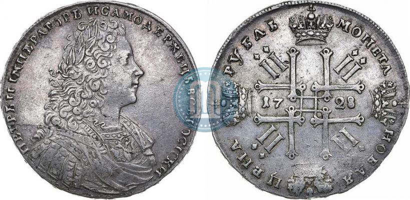Фото 1 рубль 1728 года  "Тип 1728"