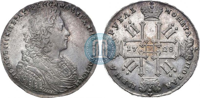 Фото 1 рубль 1728 года  "Тип 1728"