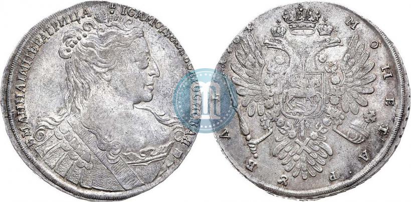 Фото 1 рубль 1734 года  "Тип 1734 года"