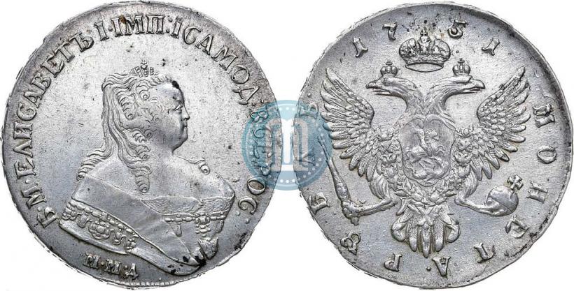 Picture 1 rouble 1751 year ММД 