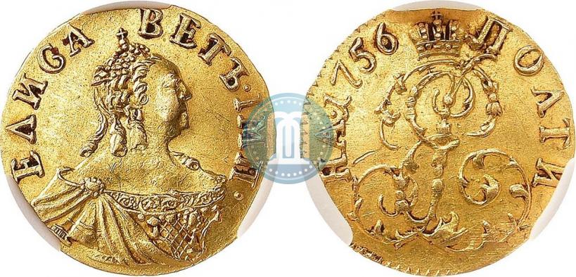 Фото Полтина 1756 года  