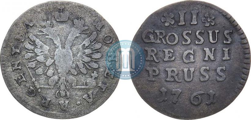 Picture 2 grosze 1761 year  