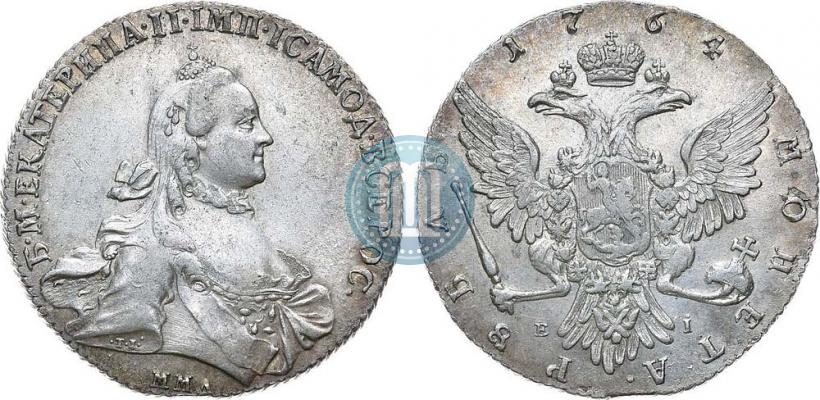 Picture 1 rouble 1764 year ММД-EI 