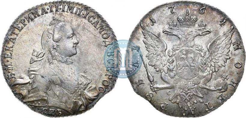 Picture 1 rouble 1764 year СПБ-СА 