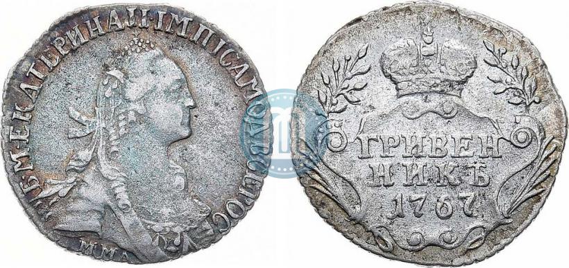 Picture Grivennik 1767 year ММД 