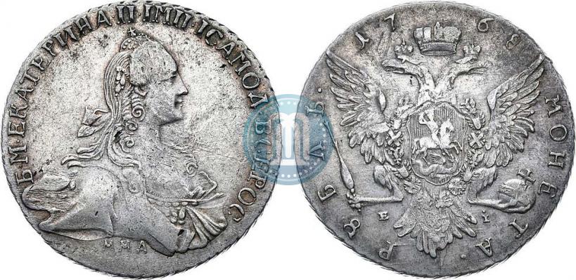 Picture 1 rouble 1768 year ММД-EI 