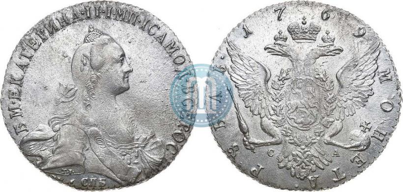 Picture 1 rouble 1769 year СПБ-СА 