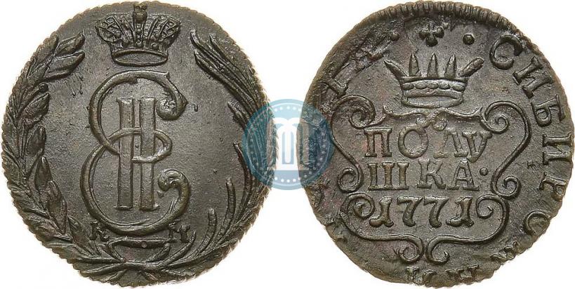 Фото Полушка 1771 года КМ 